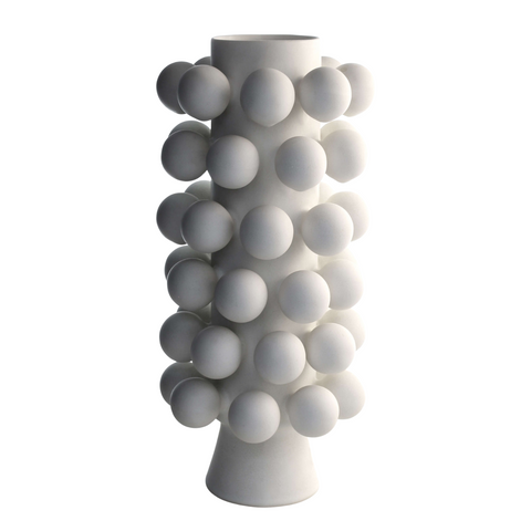 Nimbus Tall Vase, Alabaster