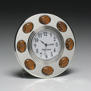 Cabochon Clock, Amber