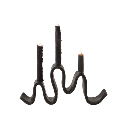 Wyat Candelabra, Black