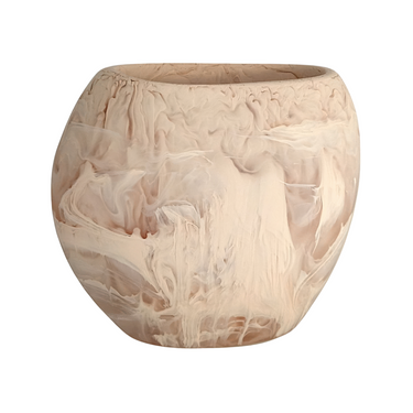 Oceana Wide Vase, Large, Blush