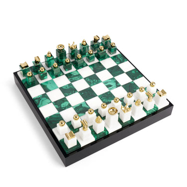 Chess Set, Malachite