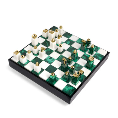 Chess Set, Malachite