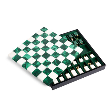 Chess Set, Malachite