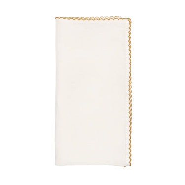 Casbah Napkin, White & Natural , Set of 4
