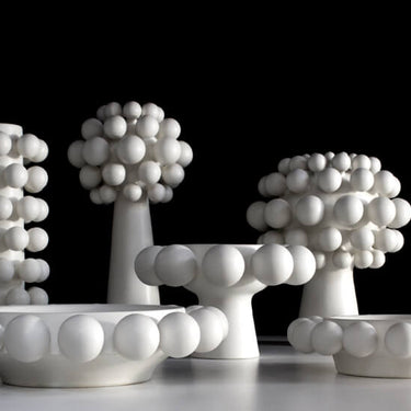 Nimbus Dome Vase, Alabaster