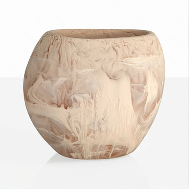 Oceana Wide Vase, Large, Blush