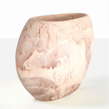 Oceana Wide Vase, Large, Blush