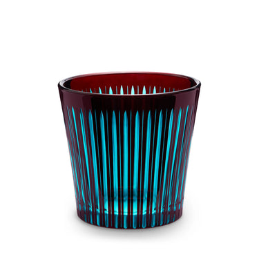 Prism Ice Bucket & Tongs, Bordeaux