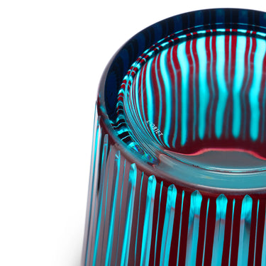 Prism Ice Bucket & Tongs, Bordeaux