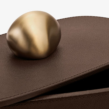Pebble Trinket Box, Brown