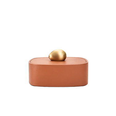 Pebble Trinket Box, Camel