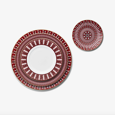 Arcadia Bread Plate, Red