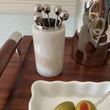 Vega Cocktail Pickholder, White