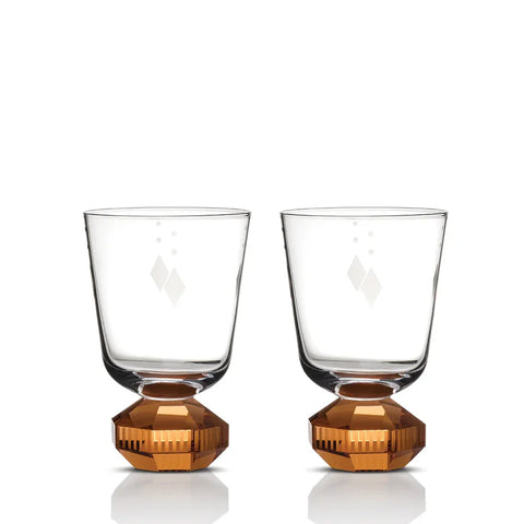 Chelsea Short Crystal Glasses, Set of 2