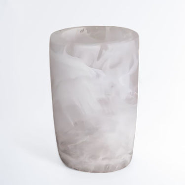 Arila Vase, Small, White Swirl