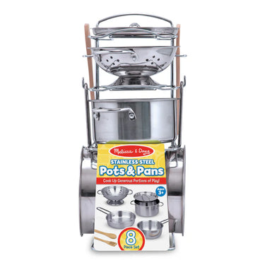 Stainless Steel Pots & Pans Playset