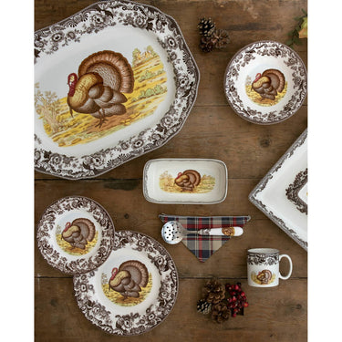 Woodland Turkey Serveware, Set of 3