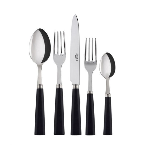 Nature Five Piece Place Setting, Black Wood