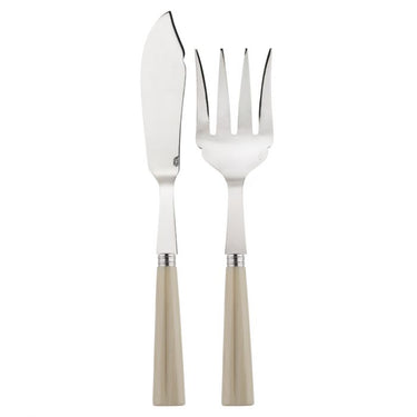 Nature Fish Serving Set, Faux Horn