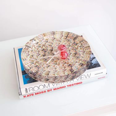 Oversized Candy Dish, Rainbow Drop