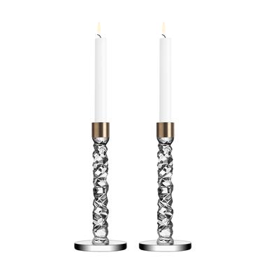 Carat Candlestick, Medium, Set of 2