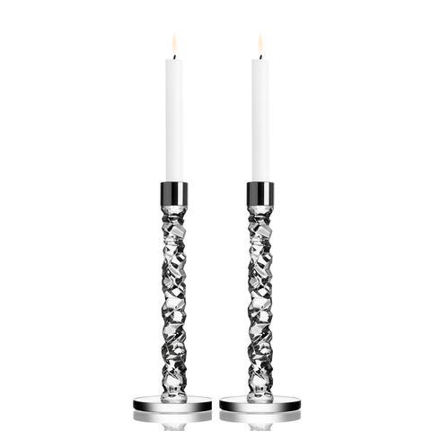 Carat Candlestick, Large, Set of 2