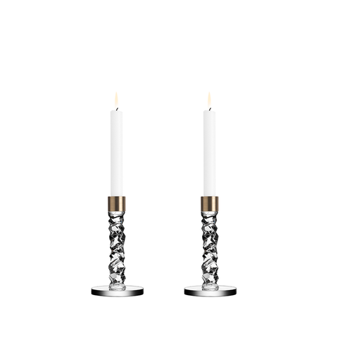 Carat Candlestick, Small, Set of 2
