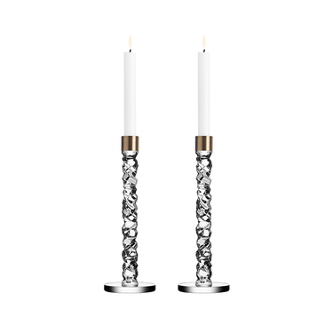Carat Candlestick, Large, Set of 2