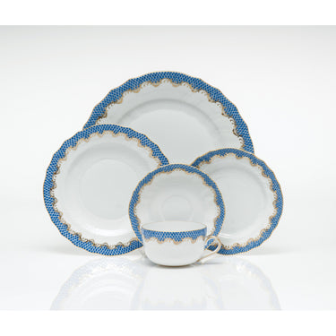 Fish Scale Dinnerware, Blue