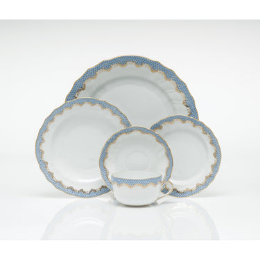 Fish Scale Dinnerware, Light Blue