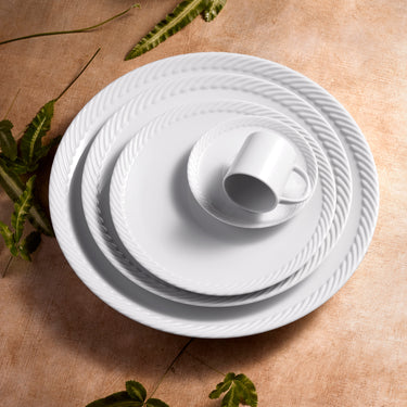 Corde Dinnerware, White