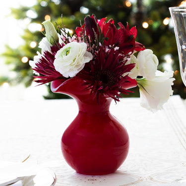 Hibiscus Glass Bud Vase