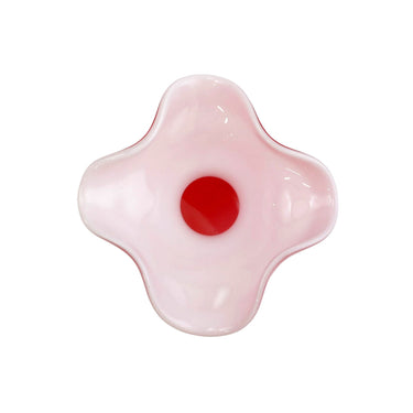 Hibiscus Glass Fluted Vase, Small