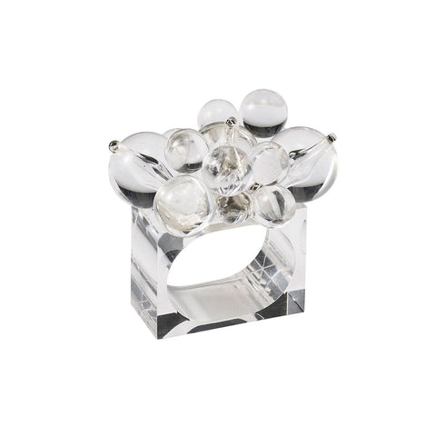 Cloud Napkin Ring, Set of 4