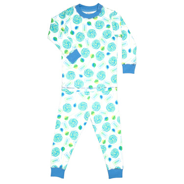 Blue Lollipops Two Piece PJ Set