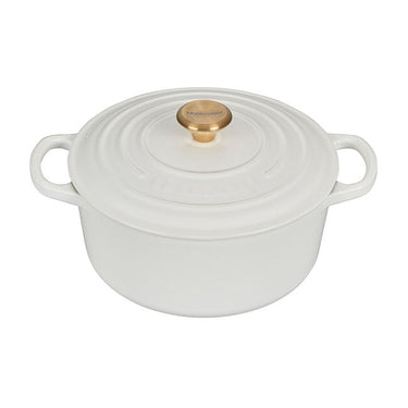 Round Dutch Oven with Gold Knob