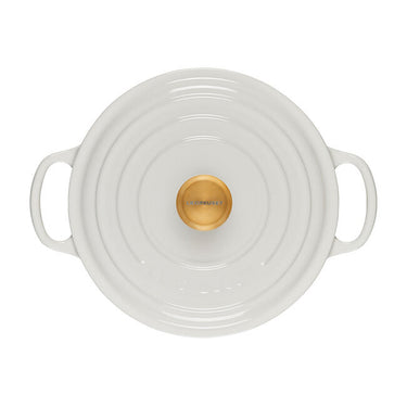 Round Dutch Oven with Gold Knob