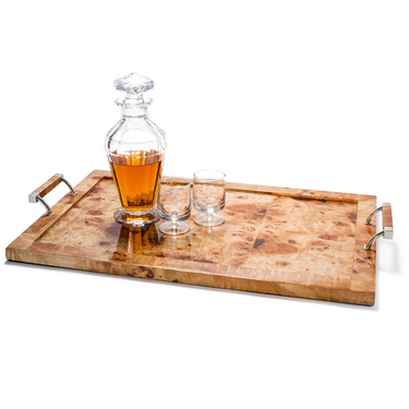 Burl Veneer Tray, Large