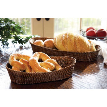 Oval Bread Basket with Edging