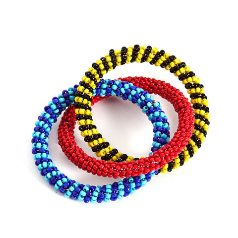 Beaded Napkin Ring, Set of 4