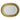 Ecume Gold Oval Platter, 11.8