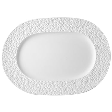 Ecume White Relish Dish, 9 x 5"