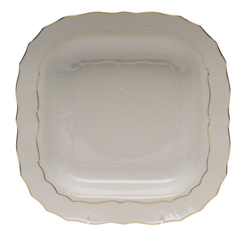 Golden Edge Square Fruit Dish