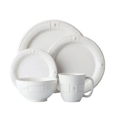 Berry & Thread French Panel Dinnerware, Whitewash