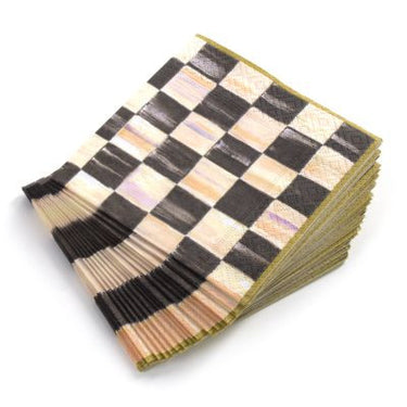 Courtly Check Paper Cocktail Napkins