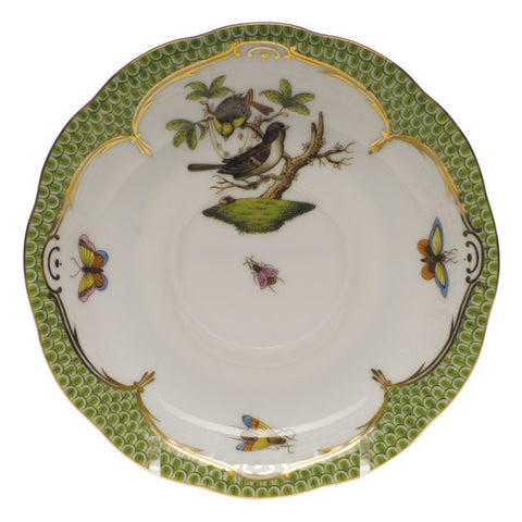 Rothschild Bird Evergreen Tea Saucer