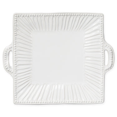 Incanto Stone Stripe Square Handled Platter