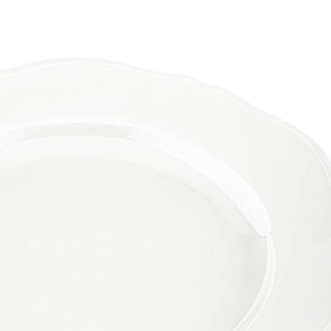 Antico Doccia Flat Plate by Ginori 1735 Fine White Porcelain