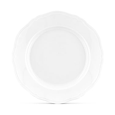 Antico Doccia Flat Plate by Ginori 1735 Fine White Porcelain