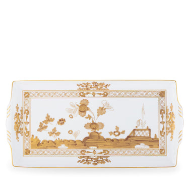 Oriente Italiano Rectangular Tray with Handles, Large